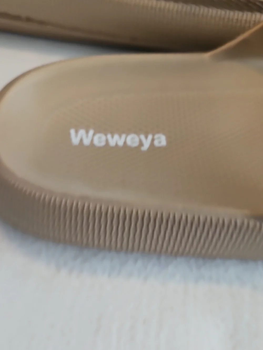 Weweya Two-Buckle Slide Sandals in Beige